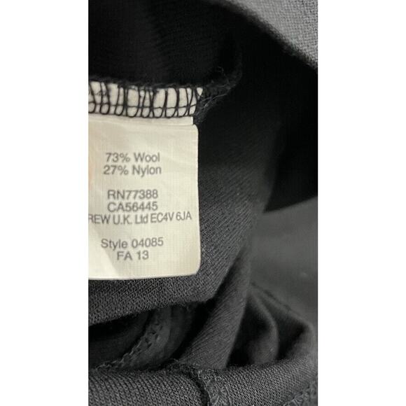 J. CREW Shift Dress Wool Women's 4 Black Stretch Half Sleeve Career Workwear - Picture 7 of 9